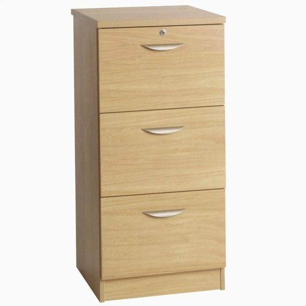 3 drawer filing cabinet classic oak