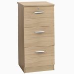 3 drawer filing cabinet in sandstone wood finish