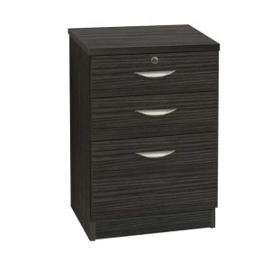 3 drawer unit filing cabinet black