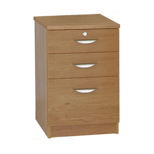 3 drawer unit filing cabinet english oak