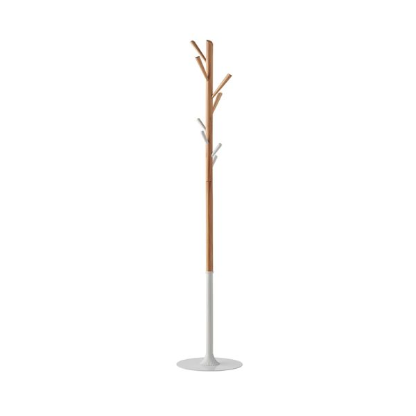 coat stand wood and white