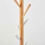 coat stand wood close up