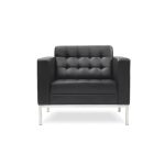 italian style black leather sofa