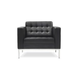 italian style black leather sofa