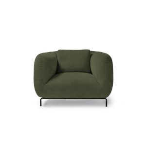 reception chair in green fabric
