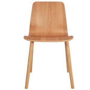 wooden cafe chair front view