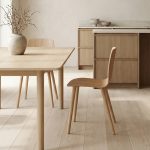 wood cafe table at dining table