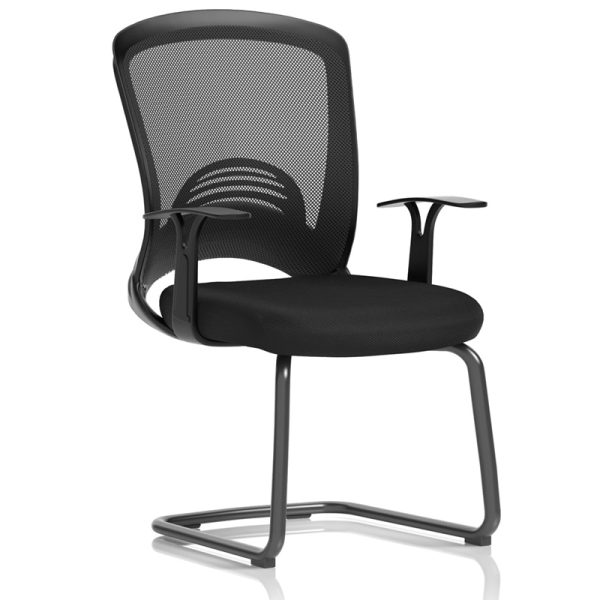 cantilever visitor chair black