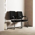 cantilever visitor chair black