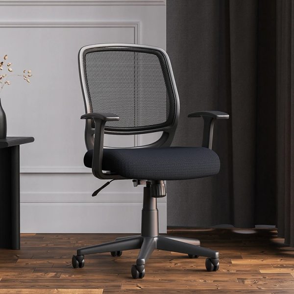 mesh back operators chairs black