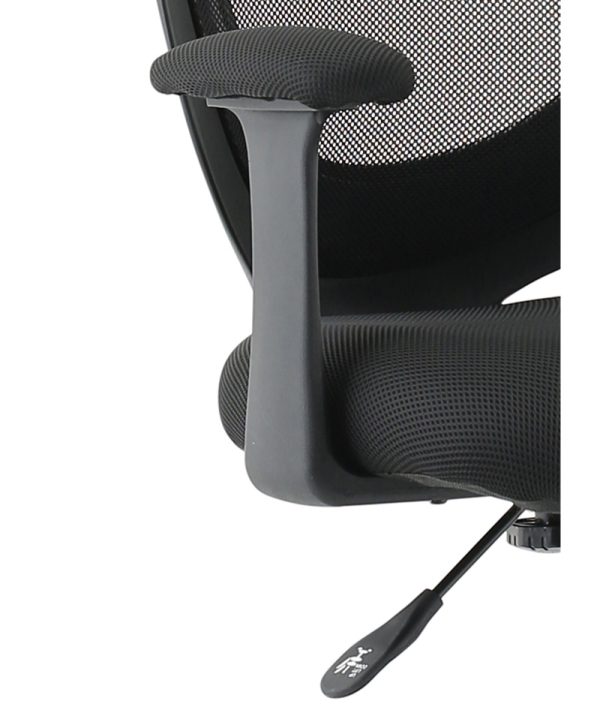 mesh office chair close up