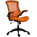 mesh office chair orange