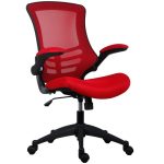 mesh office chair red
