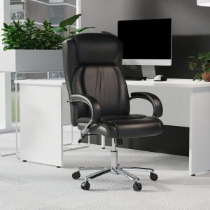 office heavy duty chair black pu