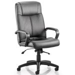 executive office seating black leather