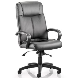 executive office seating black leather