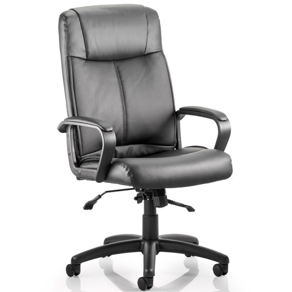 executive office seating black leather