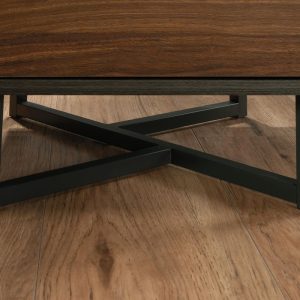 l shaped home office desk base close up