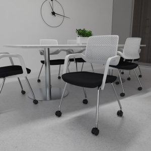 contemporary training chair around meeting table