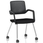contemporary training chair on castors