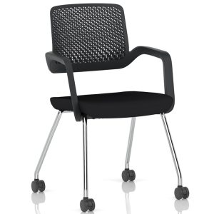 contemporary training chair on castors