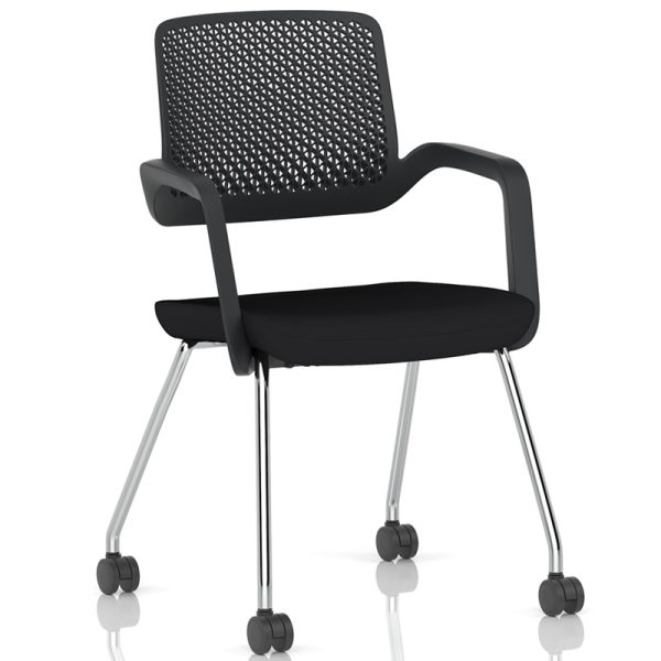 contemporary training chair on castors