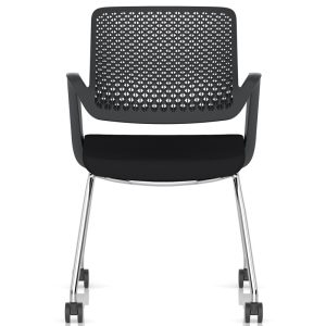 contemporary training chair on castors