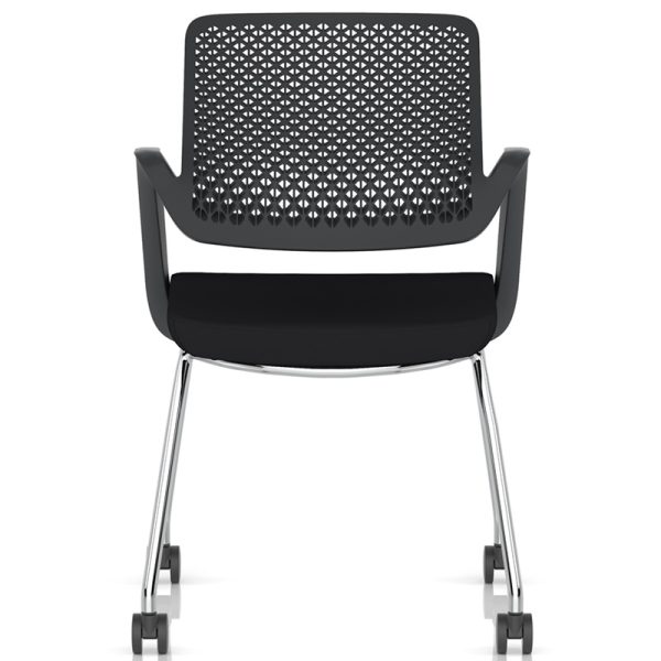 contemporary training chair on castors