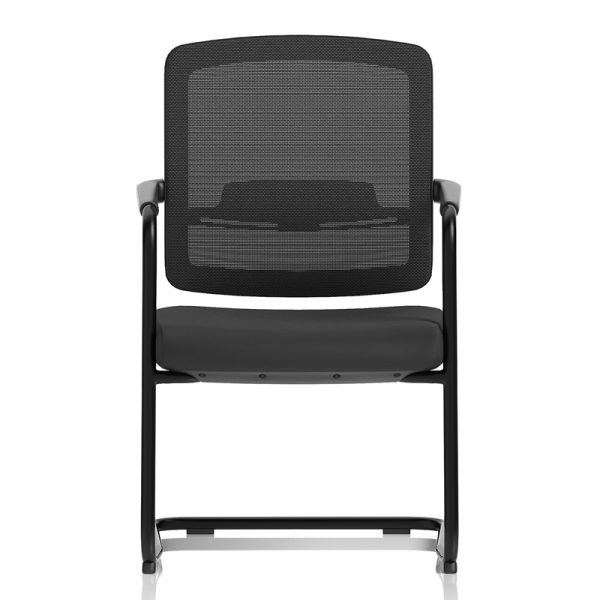 mesh back visitor chair front view