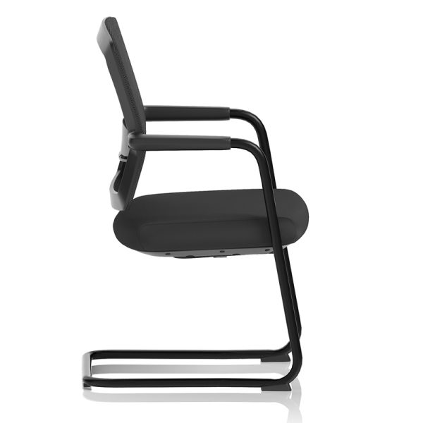 mesh back visitor chairs side view