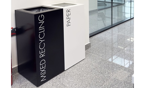 office recycling bins