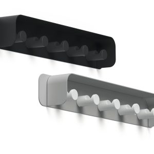 wall mounted coat hooks black and grey