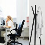 aluminium coat stand in office