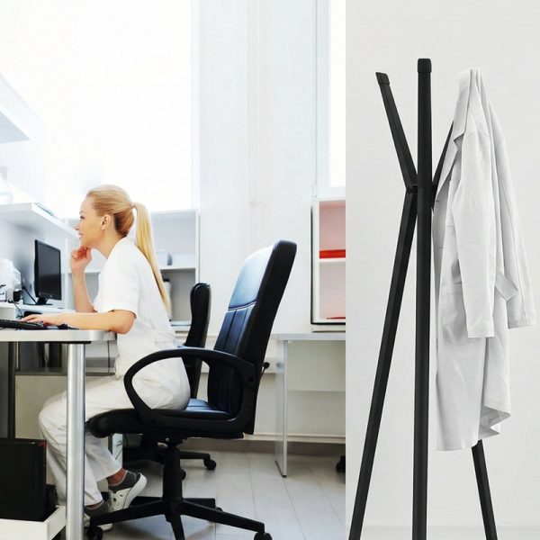 aluminium coat stand in office