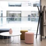 coat stand aluminium in reception