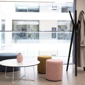 coat stand aluminium in reception