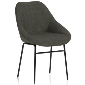bistro chair charcoal fabric