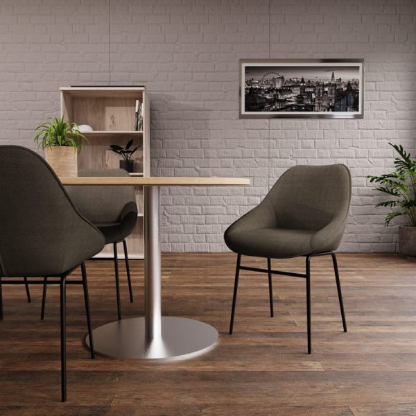 bistro chair charcoal fabric