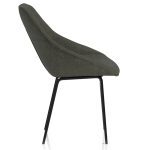 bistro chair in charcoal fabric