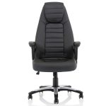 black leather office chair