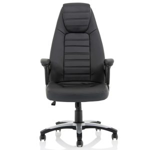black leather office chair