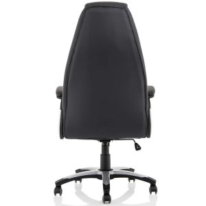 black leather office chair