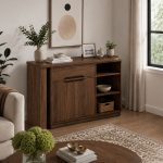 foldaway desk walnut in home office