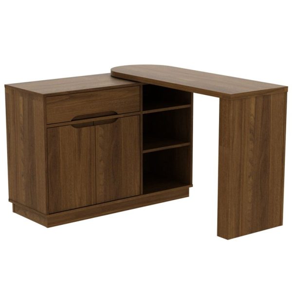 foldaway desk walnut
