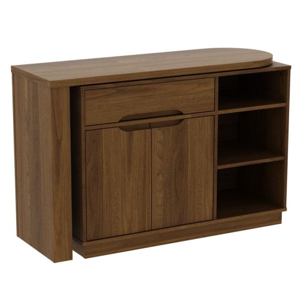 foldaway desk walnut