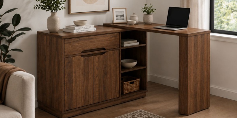 foldaway desks walnut