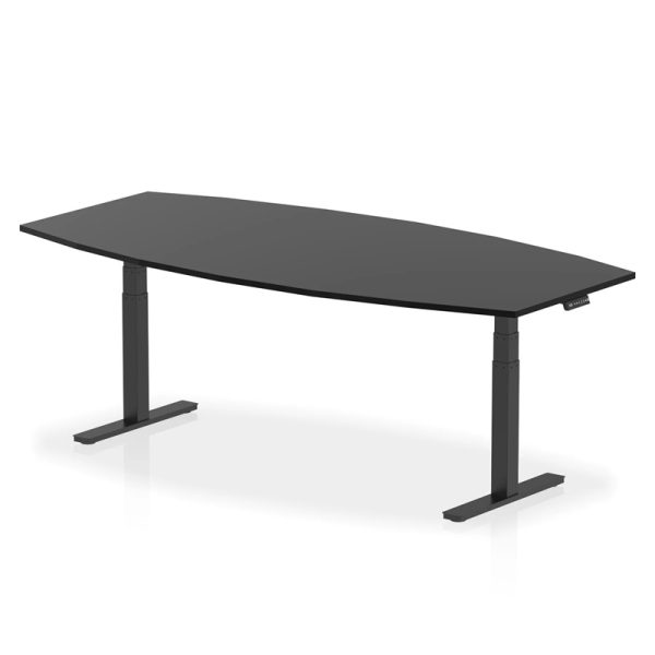 high gloss height adjustable boardroom table