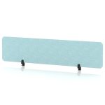 acoustic desk screen light blue