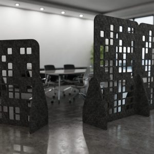 acoustic office screen black in office