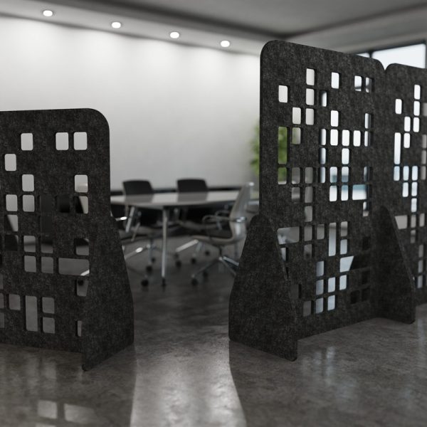acoustic office screen black in office